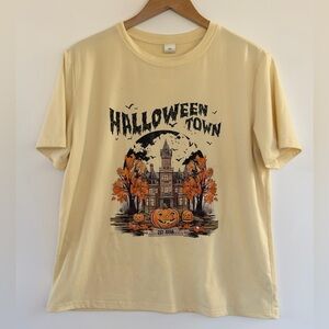 Halloween Town Graphic Tee Cream XL Polyester